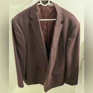 Calvin Klein burgundy blazer, size 46R
